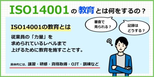 ISO14001の教育とは何をするの？