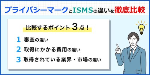 【結論】どっちを取得するのがいい！？PマークとISMSの違いを徹底比較！